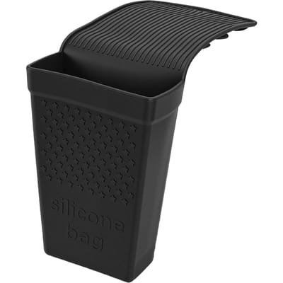 Stijltang Krultang Haarstijltang Hete Haar Tools Houder Siliconen Hittebestendige Pouch met Sterke Zuignap zwart