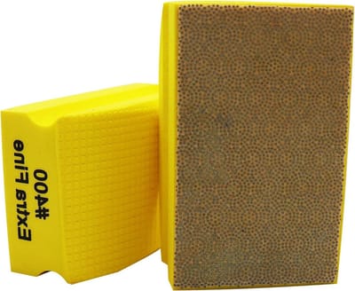 Diamant Polijsten Pad - Schuurblok - Randjes Glad Maken - Gegalvaniseerd Diamant - 90x55mm 2 Stuks - Groen