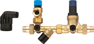 Bosch installatietoebehoren nr. 430 veiligheidsgroep met drukreduceerventiel, 7719000759