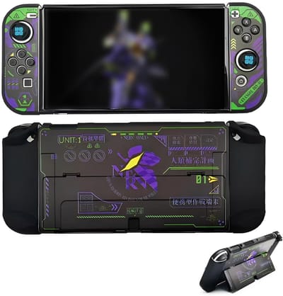 Dailygoods- Beschermhoes voor Switch 2 - Harde schaal van polycarbonaat - Afneembaar ontwerp - Scharnierende standaard - Krasbestendig - Comfortabel in gebruik - Gameconsolehoes