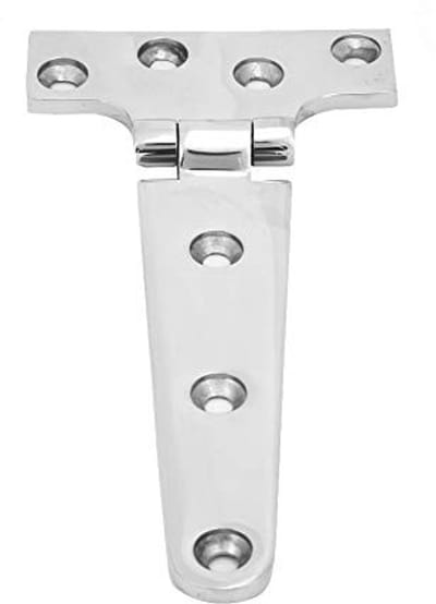 Dailygoods- Scharnier T-type - Versterkt Roestvrij Staal - 151 x 75 x 4,5 mm - 2 Stuks - Eenvoudige Installatie - Duurzaam en Veelzijdig - Deurscharnier