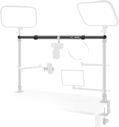 Horizontale Boom Arm 3-5ft voor Overhead Desk Camera Mount Rig - Telecopische Cross Arm voor Smartphone, LED Verlichting en Video Opnames