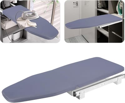Opvouwbare strijkplank - Draaibare plank - Ruimtebesparend opbergen - 180 graden rotatie - 81 x 31 cm - Grijs