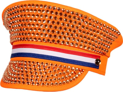 Boland - Pet Nederland Oranje - 59 - Volwassenen - Unisex - Koningsdag - Holland - Supporter - Voetbal