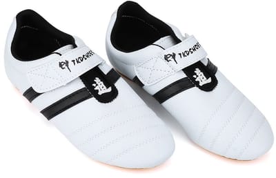Allecto - Taekwondo Shoes - Martial Arts Sneakers - Lichtgewicht en ademend - Zwart met witte strepen - Geschikt voor mannen, vrouwen en kinderen -...