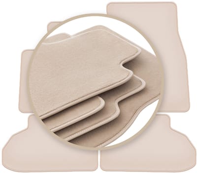 PREMIUM beige vloermatten voor: BMW X6 F16 SUV 2014-2020