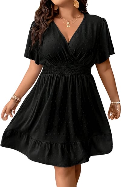 Livano Zomerjurk Dames - Zomerjurken - Volwassen - Jurk - Ibiza Stijl - Sundress - Zwart - Maat XL