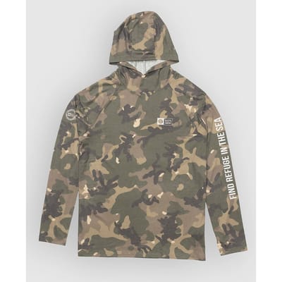 Salty Crew Mariner Hood Tech Longsleeve Lycra groen