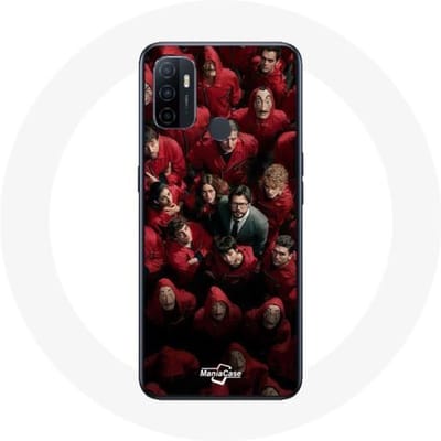 Oppo A53 hoesje La casa de papel wordt weergegeven