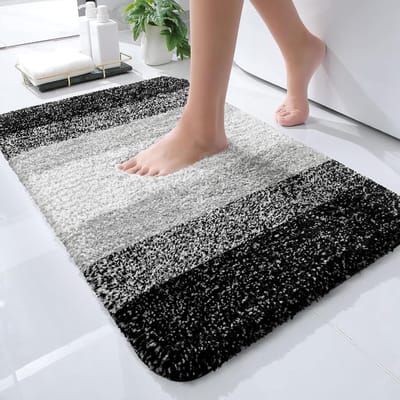 Badmat - Ultrazachte Absorberende Microfiber Badkamermat - Antislip Pluche Vloerkleed voor Bad Douche en Badkamer - Machinewasbaar en Droogbaar - Formaat 41x61 cm