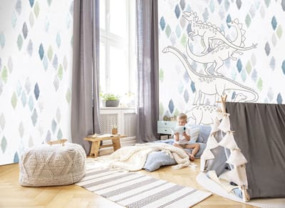 INGK - Kate & Andy - Behang - Dino Wall