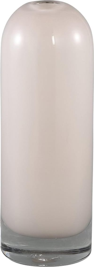 PTMD Byron Ronde Vaas - H22 x Ø7,5 cm - Wit - Dubbelglas