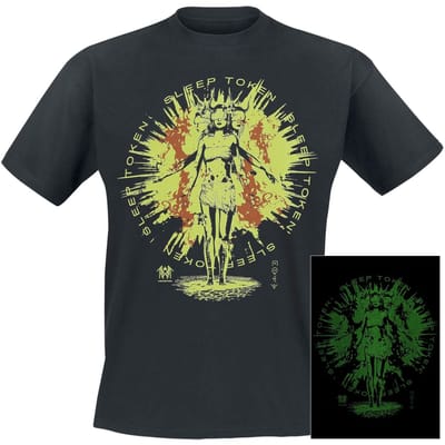 Sleep Token T-shirt - Rain - Glow In The Dark - S tot 5XL - voor Mannen - zwart