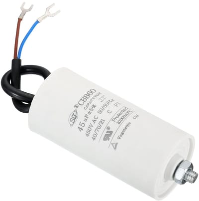 Condensator 45uF voor Motor Starten - Universele CBB60 Startcondensator 450V AC voor Wasmachine, Waterpomp en Ventilator