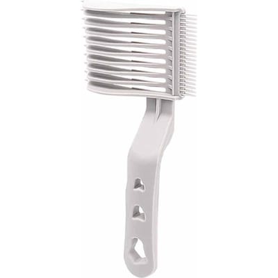 Peigne de coupe et de poussée pour hommes, peigne de coiffure à main, zone de coupe spécifique au salon de coiffure, peigne de coiffure à double usage gris