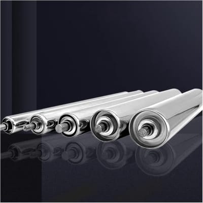 Rollenbanen Set - Transportrollen RVS - Materiaal Transport - Zware Industriële Kwaliteit - 5 Stuks 1.5 Inch - Zilverkleurig