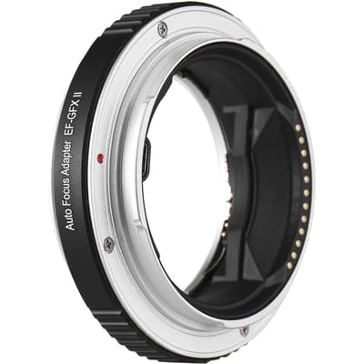 Bague Adaptatrice d'Objectif d'Appareil Photo Autofocus Alliage d'Aluminium Remplacement pour Objectif Canon EF-Mount vers Monture GFX noir