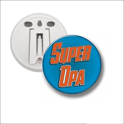 Button Met Clip 58 MM - Super Opa