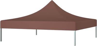 Gazebo Dakbedekking - Tentdak Vervanging - Buitenfeesten Organiseren - UV en Waterbestendig - 3x3m - Bruin