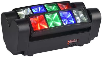 Light4Me Spider MKII Turbo - LED Lichteffect - 8x3W RGBW - DMX & Sound