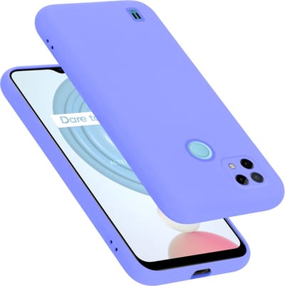 Cadorabo Hoesje geschikt voor Realme C21 in LIQUID LICHT PAARS - Beschermhoes gemaakt van flexibel TPU silicone Case Cover