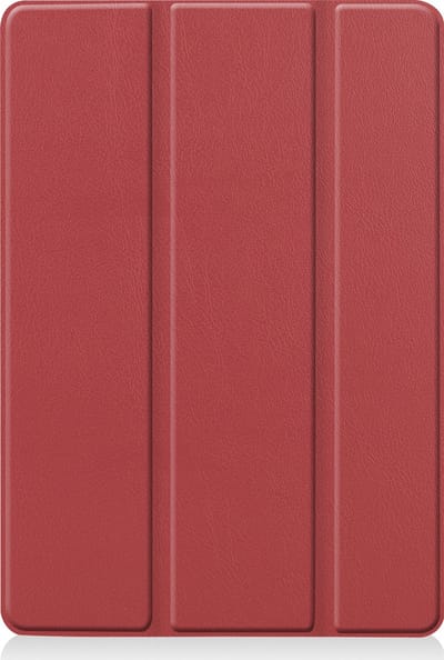 Hoesje - Geschikt voor Apple iPad 8 (2020) - 10.2 inch - 8e Generatie - Dun & Stevig - Trifold Bookcase - Hard Cover - Hardcover Book Case - Tablet Hoes - Donkerrood