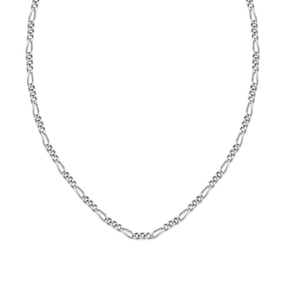 Klassieke Schakelketting Zilver (925 sterling Zilver) Trendy Dames Ketting Zilver | cadeau voor vrouw of vriendin