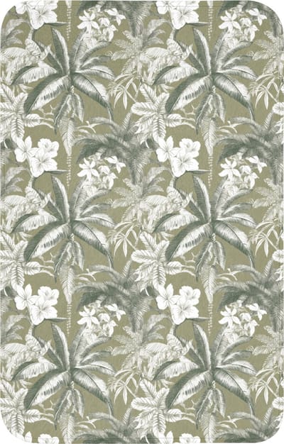 WC mat 50x80 cm - Antislip - Botanisch - Bloemen - Groen - Toiletmat - Vloermat - Douchemat - Toilet tapijt - Toiletmatten