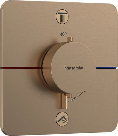 Hansgrohe ShowerSelect Comfort E Thermostaat - inbouw - 2 functies - geborsteld brons