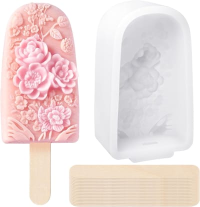Creatieve Siliconen IJsblokjesvormen in Bloemenmotief, Herbruikbare Moulds voor IJs en Popsicles, Perfect voor Kinderen en Volwassenen, DIY IJsroom Maken