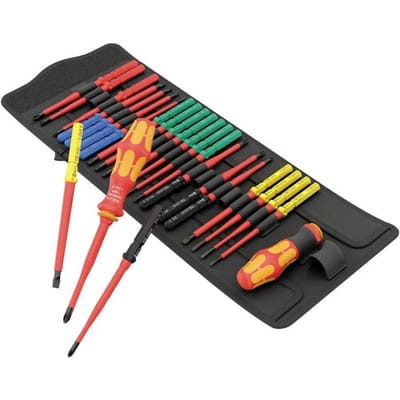 Wera 05006617001 Bitschroevendraaier VDE 26-delig Kruiskop Phillips, Kruiskop Pozidriv, Torx, Inbus, Plat