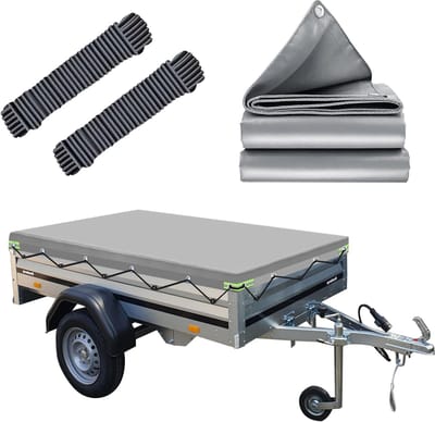 Waterdicht Aanhangerzeil 212 x 123 cm - Plaats Dekzeil voor 500/750/850 kg Aanhangers