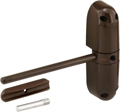 Veiligheidsveerdeurdranger - Zelfsluitende Deur - Deuren Afsluiten - Verstelbare Spanning - 4-3/4 inch Arm - Bruin