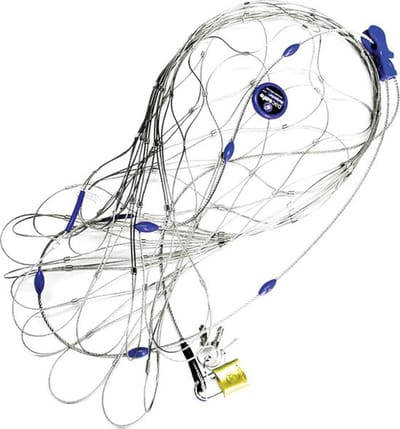 Pacsafe Backpack & Bag protector - 55 L - Kabelslot - Hangslot - Cijferslot - Staal - Zilver