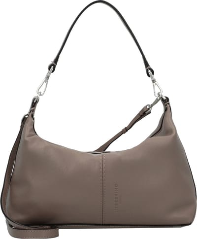 LIEBESKIND BERLIN Leren Schoudertas Paris Biker Hobo Bag Wood Taupe