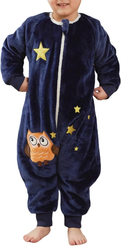 Flanellen Babypyjama Slaapzak met Voeten 3,0 TOG voor Kinderen - Warm en Comfortabel