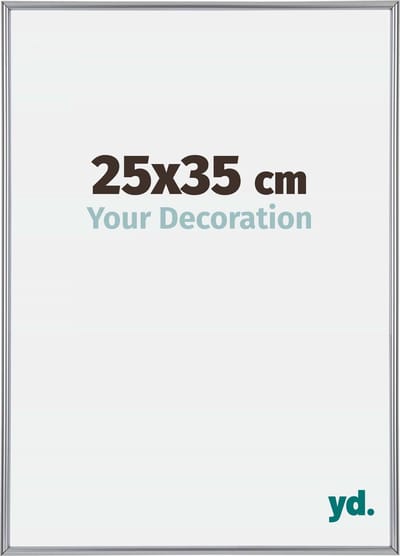 Your Decoration - Fotolijst 25x35 cm - Kunststof - Zilver Hoogglans - Annecy