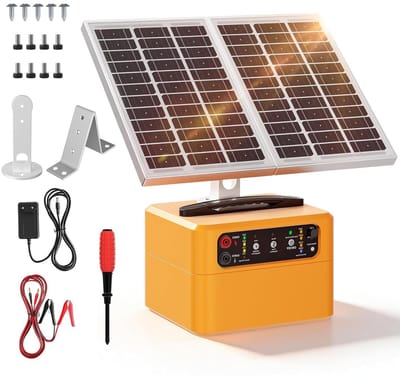 Verstelbaar Solar Elektrisch Fencesysteem met 15W Zonnepaneel voor Dierenbescherming en Veiligheid