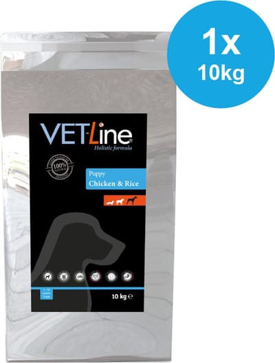 VET-Line - Kip & Rijst - Puppy - Honden (0-1 jaar) - Grote rassen - Droogvoer - 10kg