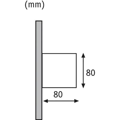 LED-wandlamp Cybo IP65 hoekig 80x80 mm 2700K 2x3,5W 2x213lm 230V 40-120° Wit Aluminium