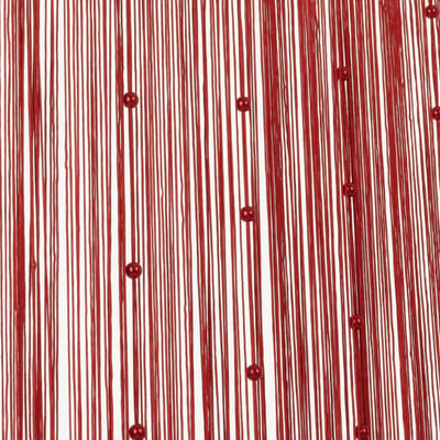 2LIF Helena Rood Draadgordijn deur - 90 x 200 cm