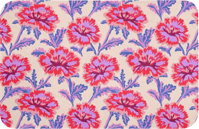 WC mat 60x40 cm - Antislip - Bloemen - Patroon - Meerkleurig - Toiletmat - Vloermat - Douchemat - Toilet tapijt - Toiletmatten