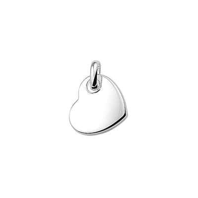 hanger hart zilver gerhodineerd