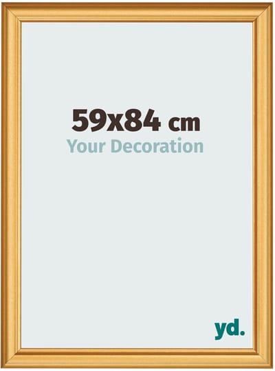 Your Decoration - Fotolijst 59x84 cm - MDF - Goud Mat - Lazio