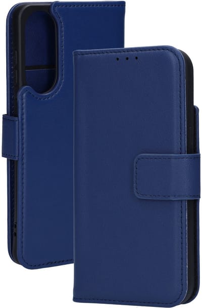 Mobiparts Leather Wallet Case geschikt voor Samsung Galaxy S25 Edge - Blauw