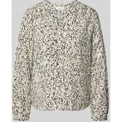 s.Oliver Blouses Grey/black Maat: 38 | Longsleeves Outlet | Dames | Zwart