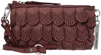 CATERINA LUCCHI Leren schoudertas Loretta Pochette Rosa oud roze