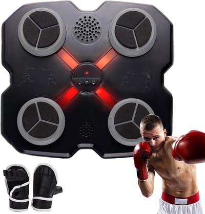 Muziek Boksen - Trainingsapparaat - Indoor Sport - Niet-destructieve Installatie - 28x28x5cm - Zwart