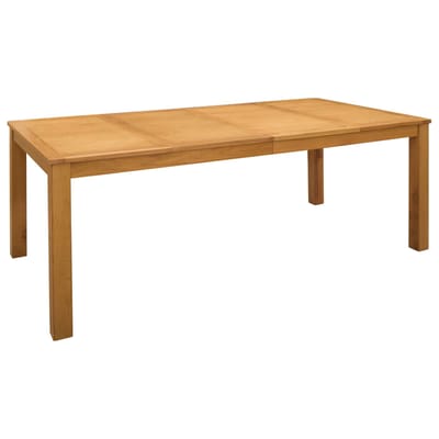 vidaXL - Eettafel - 200 - x - 100 - x - 75 - cm - Massief - Eikenhout - Naturel