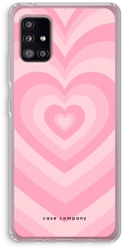 Case Company® - Hoesje geschikt voor Samsung Galaxy A51 5G hoesje - Hart Roos - Soft Cover Telefoonhoesje - Bescherming aan alle Kanten en Schermrand